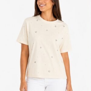BLUSA CON ACCESORIOS DE CORAZONES RUNWAY