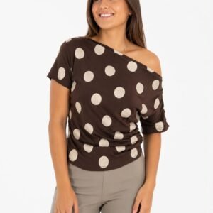 BLUSA CON ESTAMPADO POLKA DOTS RUNWAY