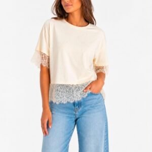 BLUSA CON ENCAJE RUNWAY